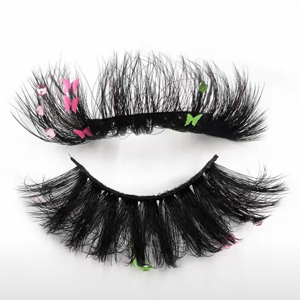 25MM Butterfly Lashes with Gemstones